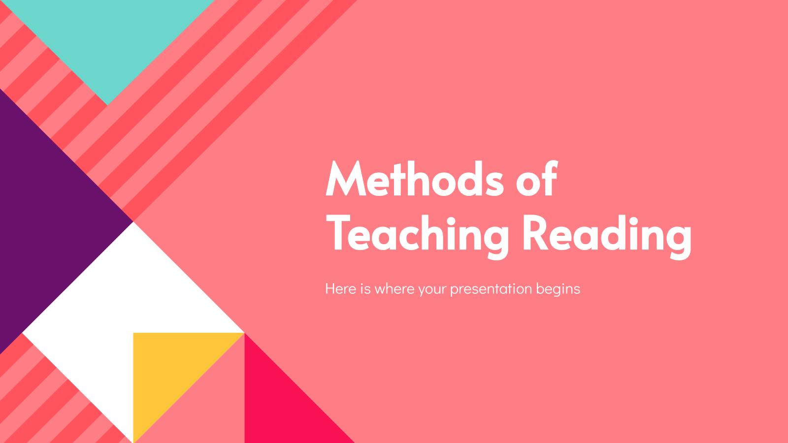 谷歌PPT模板幻灯片阅读教学方法